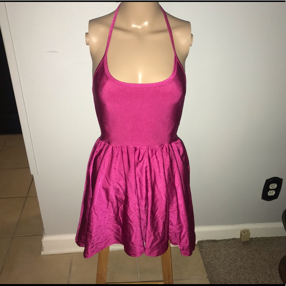 Nylon tricot “figure skater” dress